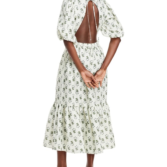 RHODE Midi Linen Dress Size Medium - Picture 15 of 17